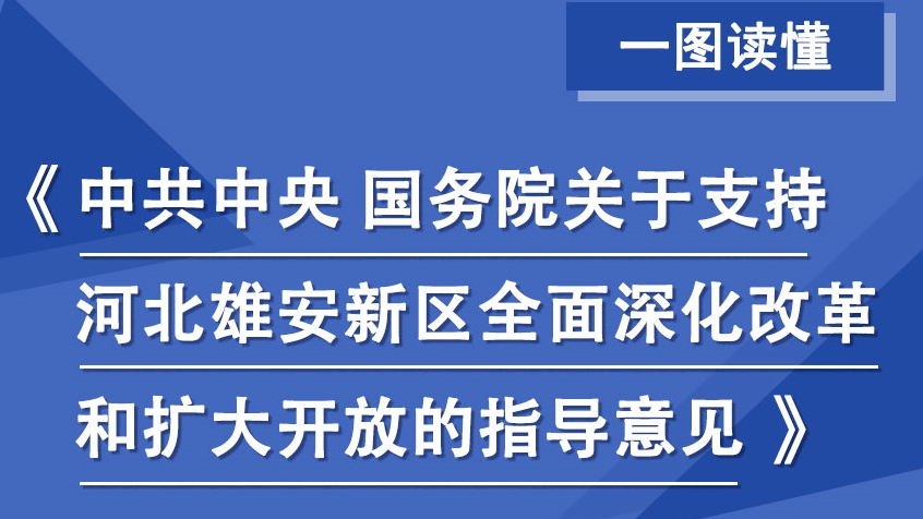 123456789話雄安！一圖讀懂中央《指導(dǎo)意見》