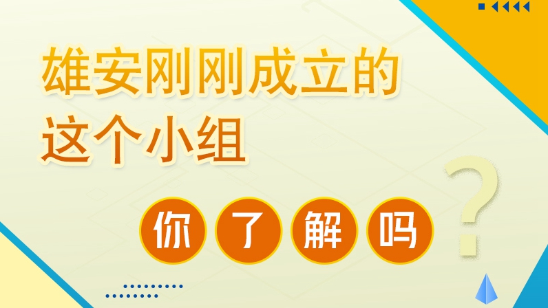 圖解丨雄安剛剛成立的這個(gè)小組，你了解嗎？