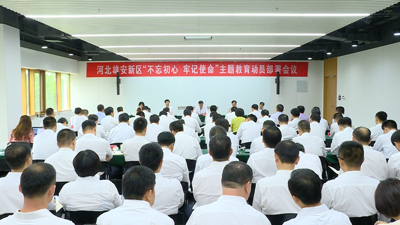 視頻丨雄安新區舉行“不忘初心、牢記使命”主題教育動員部署會議