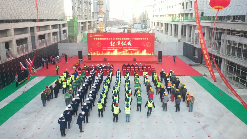 看建雄安丨雄安容東片區(qū)G組團G3標段安置房實現主體結構封頂