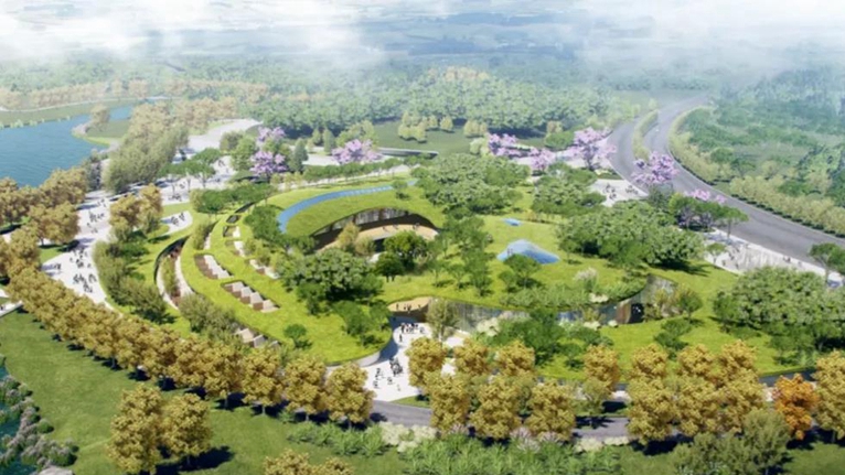 看建雄安丨給主體建筑加熱，讓施工氛圍升溫！雄安郊野公園冬季施工穩(wěn)步推進(jìn)