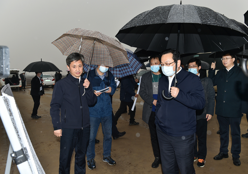 張國華調研啟動區重點項目及有關基礎設施、綠化景觀工程建設情況