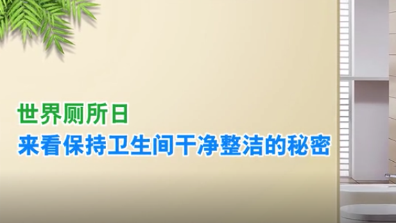 世界廁所日丨來看保持衛生間干凈整潔的秘密
