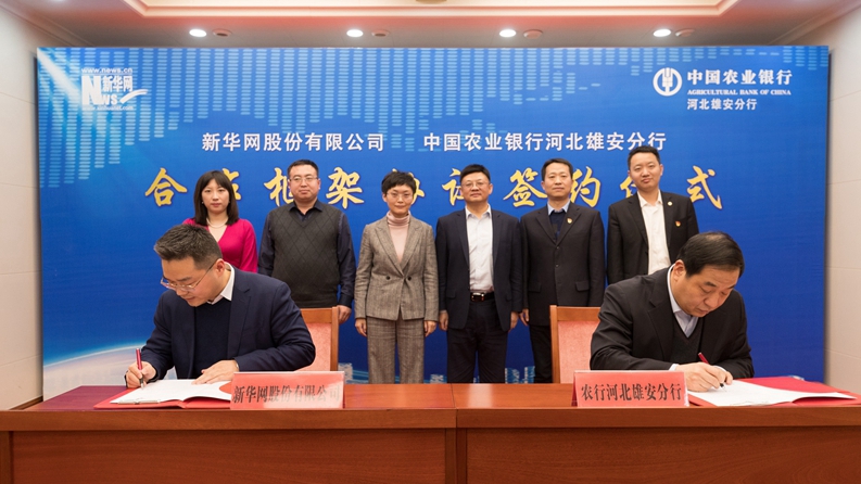 新華網與中國農業銀行河北雄安分行攜手共促鄉村振興