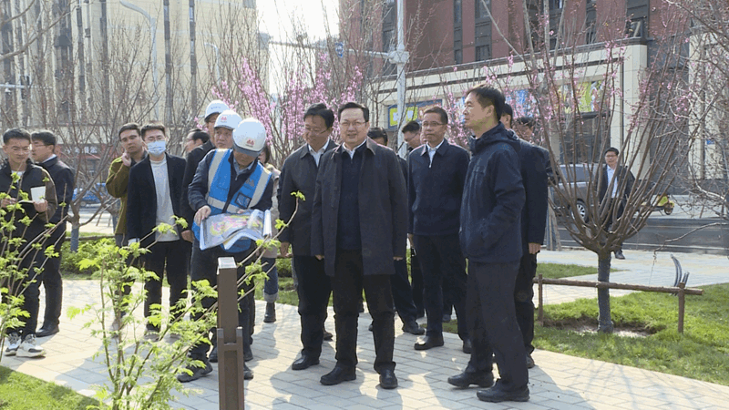 時政播報丨張國華調研容西片區龍泉河風情街、街角游園建設情況