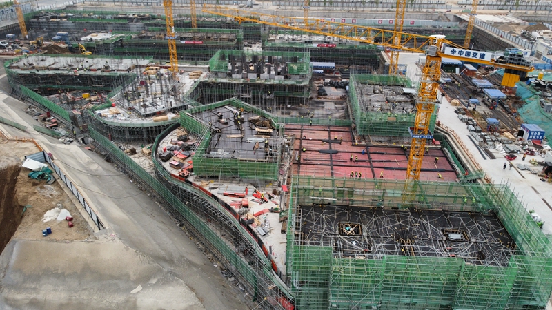看建雄安丨中交未來科創城項目六標段8號地塊全面沖出“正負零”