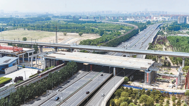 京雄高速成功上跨京良路房山線